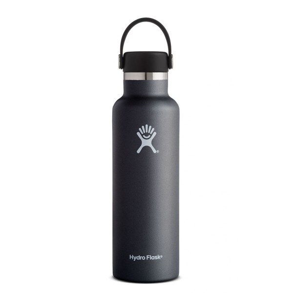 Hydro Flask 21oz black standard mouth bottle image